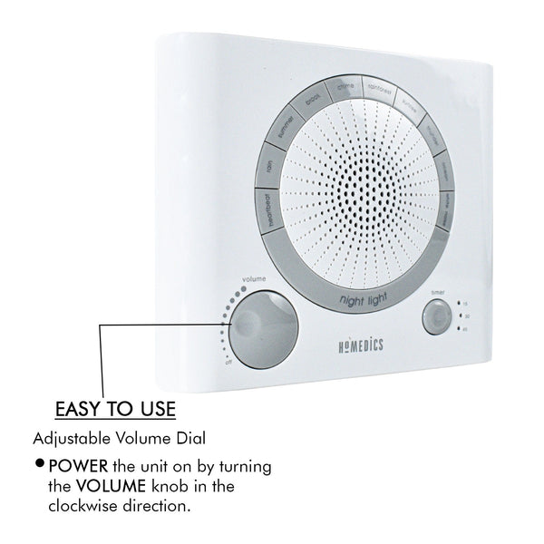 Sleep Therapy Sound Machine with 8 Soothing Sounds (Battery, Timer Option) - Image 7