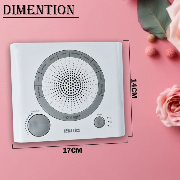 Sleep Therapy Sound Machine with 8 Soothing Sounds (Battery, Timer Option) - Image 9