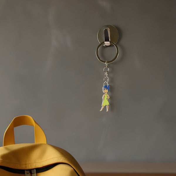 Cartoon Character Soft PVC Keychain with Haired Girl Design (1 Pc) - Image 5