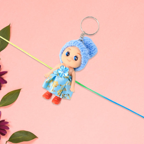 2-in-1 Kids Doll Rakhi cum Keychain – Stylish Soft Toy Rakhi for Raksha Bandhan & Daily Use as Bag or Key Ring (Mix Design) - Image 3