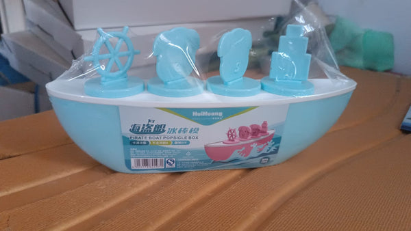 Creative Boat-Shaped Ice Cream Mould with Cute Piggy - Image 2