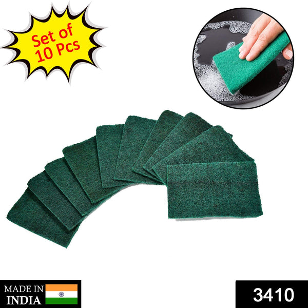 Scrub Sponge Cleaning Pads Aqua Green 10PCS - Image 10