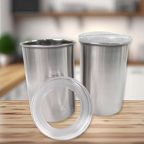 Multipurpose Stainless Steel Airtight Containers with See Through Lid (2 Pc Set / 1000 ML) - Image 6