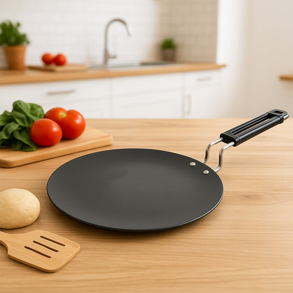 Compact Non-Stick Flat Roti Tawa (9 inch / 1 Pc) - Image 6