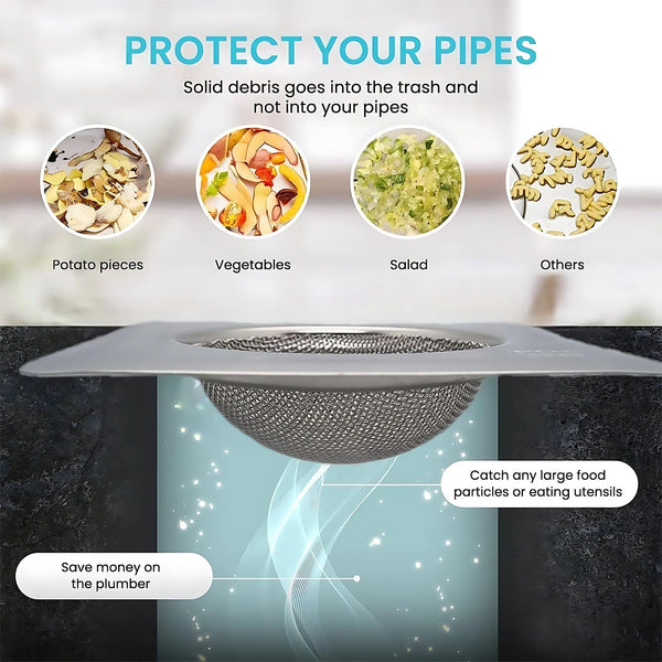 Supermom Stainless Steel Square Sink Strainer (1 Pc) - Image 4