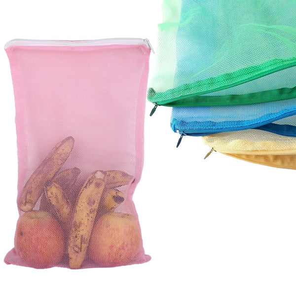 Fridge Bags for Fruits and Vegetables with Zip Net (Multicolour) - Image 6