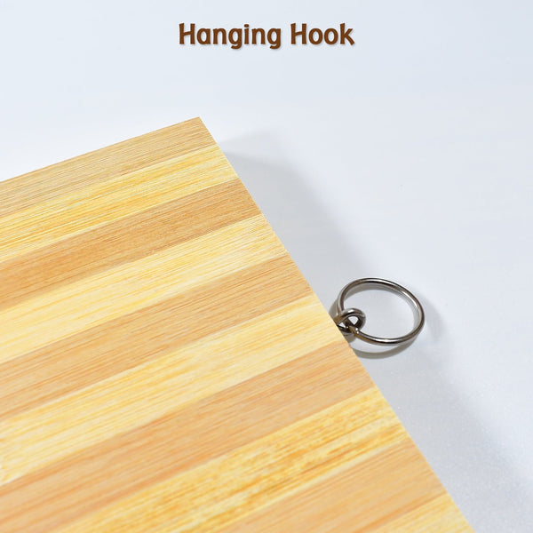 Natural Wood Chopping Cutting Board for Kitchen Vegetables, Fruits & Cheese, BPA Free. - Image 3