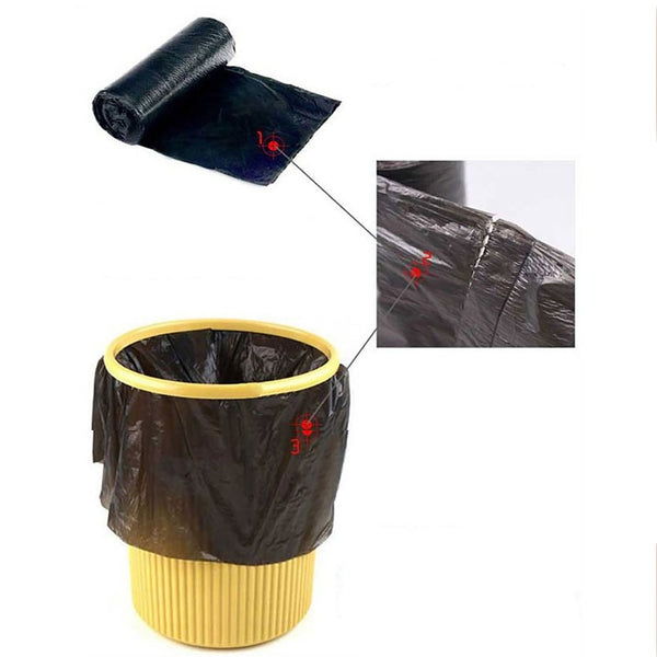 Black Garbage Bags / Dustbin Bags / Trash Bags 45x50cm (1Pc) - Image 3