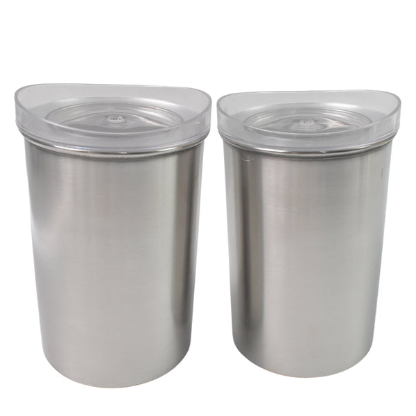 Multipurpose Stainless Steel Airtight Containers with See Through Lid (2 Pc Set / 1000 ML) - Image 4