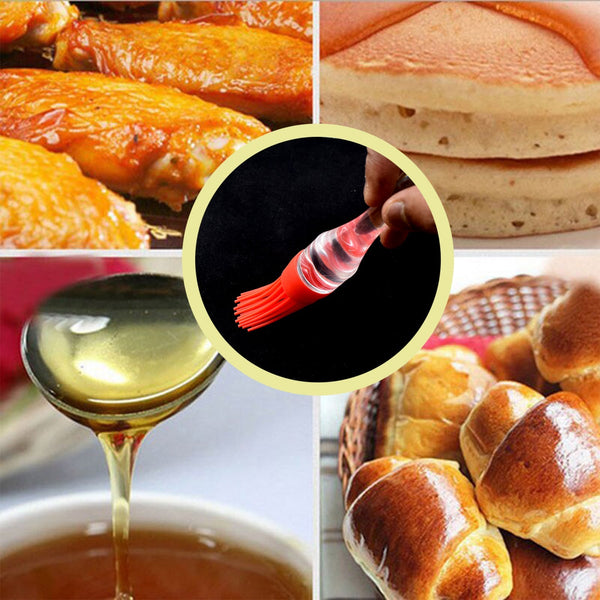 Silicone Flat Pastry Cooking Oil Brush for Grilling, Tandoor and BBQ (2Pc) - Image 8