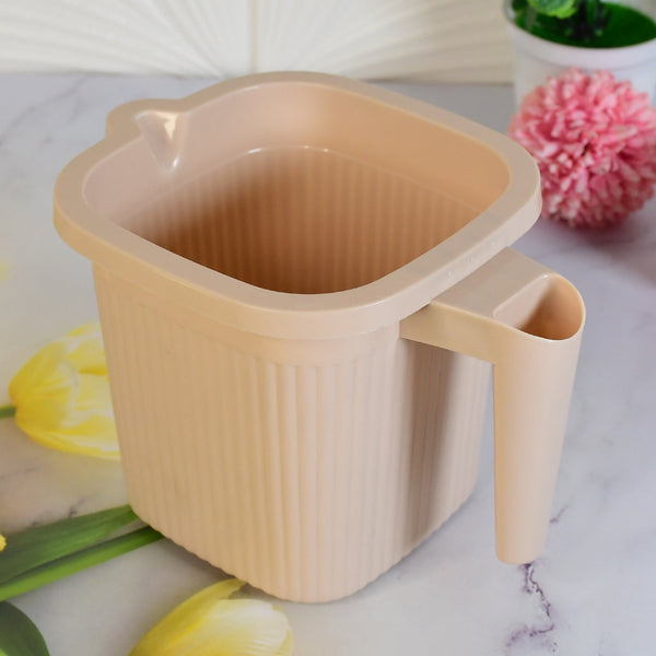 Plastic Square Bath Water Mug (1 Pc / 1000 ML / Mix Color) - Image 6