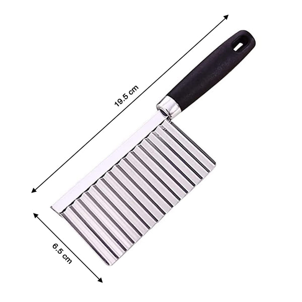 Stainless Steel Crinkle Cutter Knife for Salad and Vegetables - Image 4