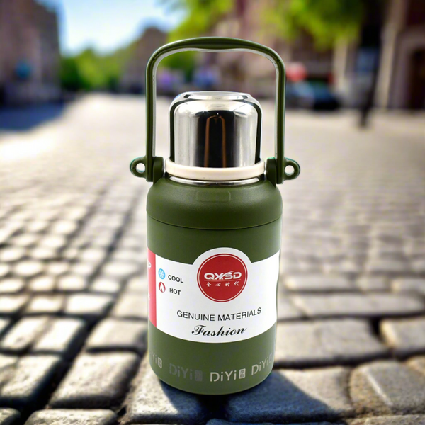 Stainless Steel Vacuum Insulated Water Bottle / Cup | Leak Proof Flask for Tea Coffee | Reusable Water Bottle with Hanging Strap | Bottle for Hot & Cold Drinks Wide Mouth Water Flask (900 ML / Mix Color) - Image 7