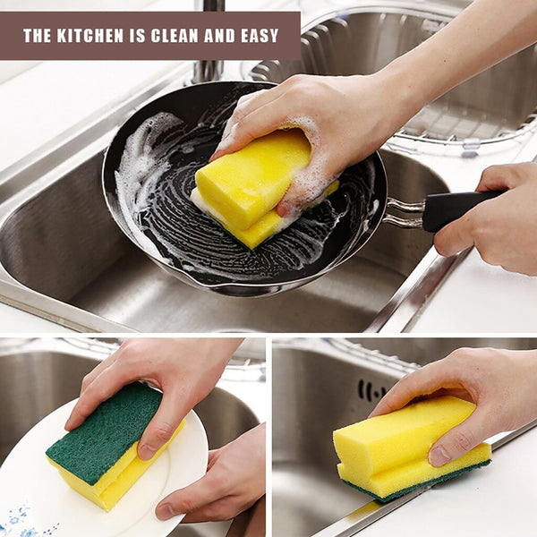 Scrub Sponge 2 in 1 PAD for Kitchen, Sink, Bathroom Cleaning Scrubber - Image 8