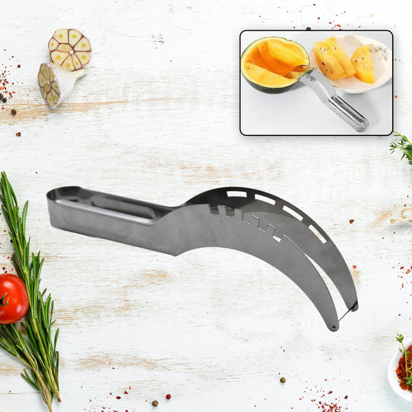 Stainless Steel Watermelon Cantaloupe Slicer Knife, Corer Fruit, Vegetable Tools Kitchen - Image 3