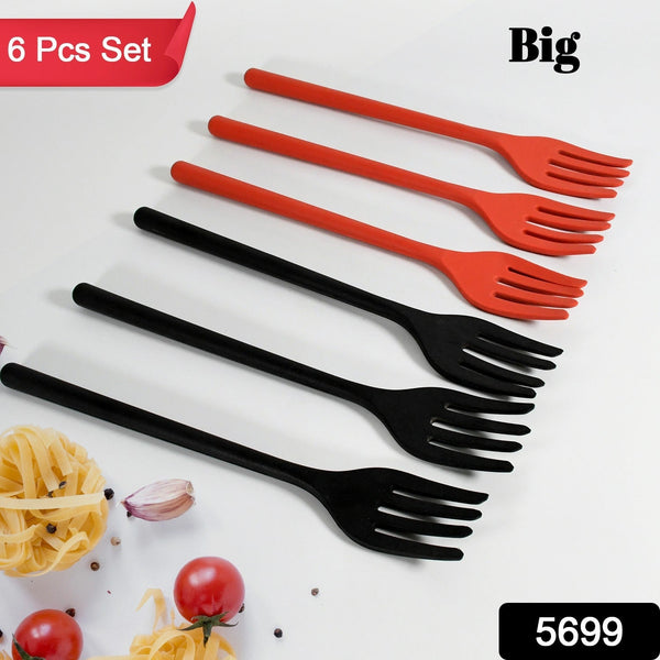 Silicone Flexible Forks, Silicone Cooking Fork Heat Resistant, Multifunctional Nonstick Blending Fork (6 Pcs) - Image 7