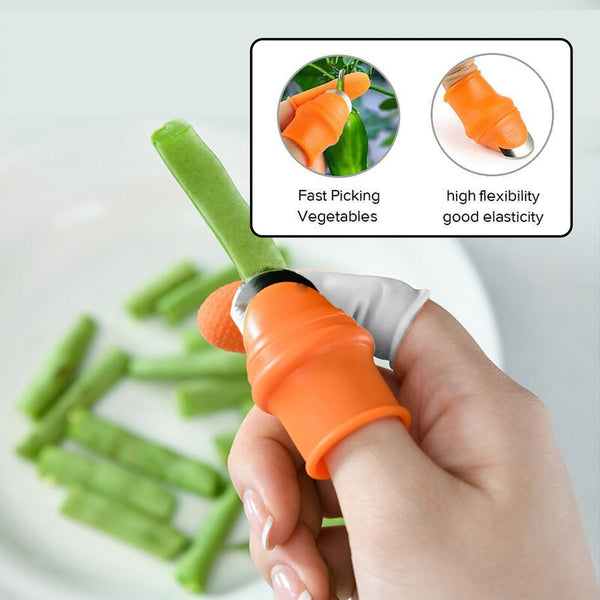 Vegetable Thumb Cutter and tool with effective sharp cutting blade system - Image 4