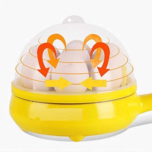 Multi functional Electric 2 in 1 Egg Frying Pan with Egg Boiler Machine Measuring Cup with Handle - Image 3