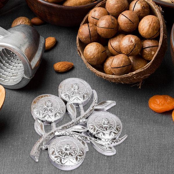 Tree Shape 4 Compartment Mukhwas Dani Serving Tray For Home & Kitchen Use - Image 3