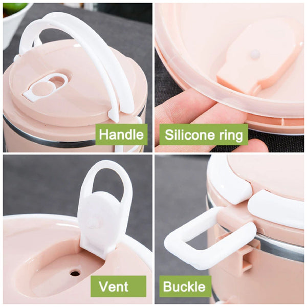 Multi Layer Stainless Steel Hot Lunch Box (1 Layer) - Image 6
