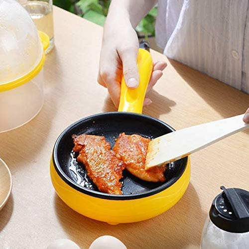 Multi functional Electric 2 in 1 Egg Frying Pan with Egg Boiler Machine Measuring Cup with Handle - Image 7