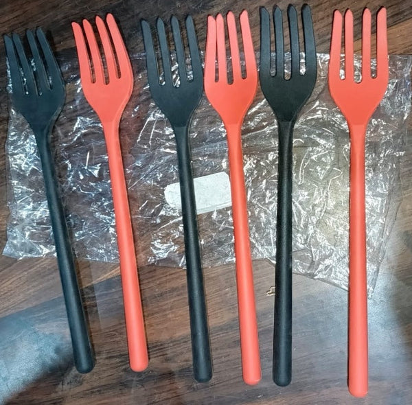 Silicone Flexible Forks, Silicone Cooking Fork Heat Resistant, Multifunctional Nonstick Blending Fork (6 Pcs) - Image 2
