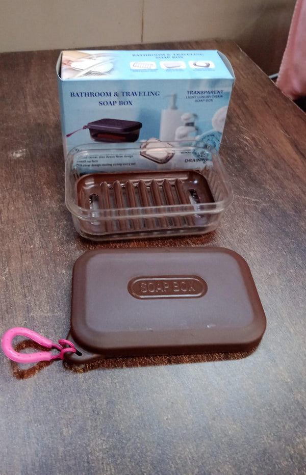 Bathroom & Travel Plastic Soap Box with Lid ,Sabudani (1 Pc) - Image 2