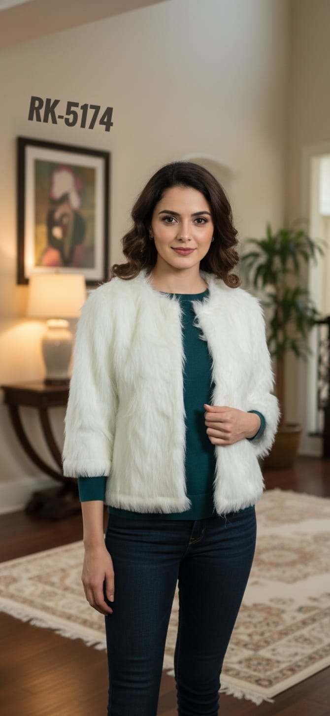 WINTER FRONT OPEN FUR SHRUG VERY WARM FABRIC