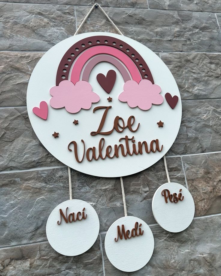 Beautiful 3D cutout name board — perfect for baby room décor or gifting
