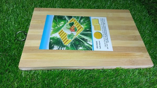 Natural Wood Chopping Cutting Board for Kitchen Vegetables, Fruits & Cheese, BPA Free. - Image 2