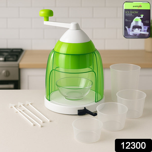 Manual Ice Crusher & Snow Cone Maker with Hand Crank - Image 8