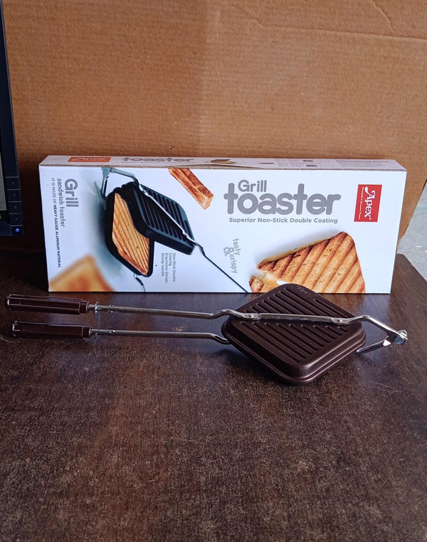 Apex Heavy Gauge Aluminium Grill Sandwich Toaster - Image 2