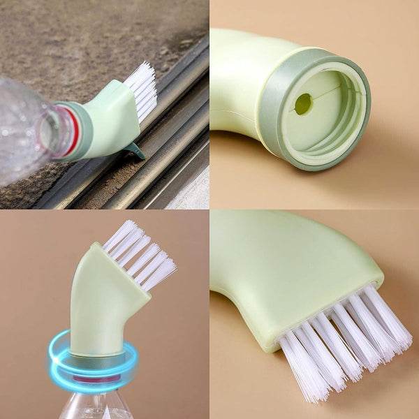 Multipurpose Bottle-Connectable Cleaning Brush with Built-In Scraper (1 Pc) - Image 3