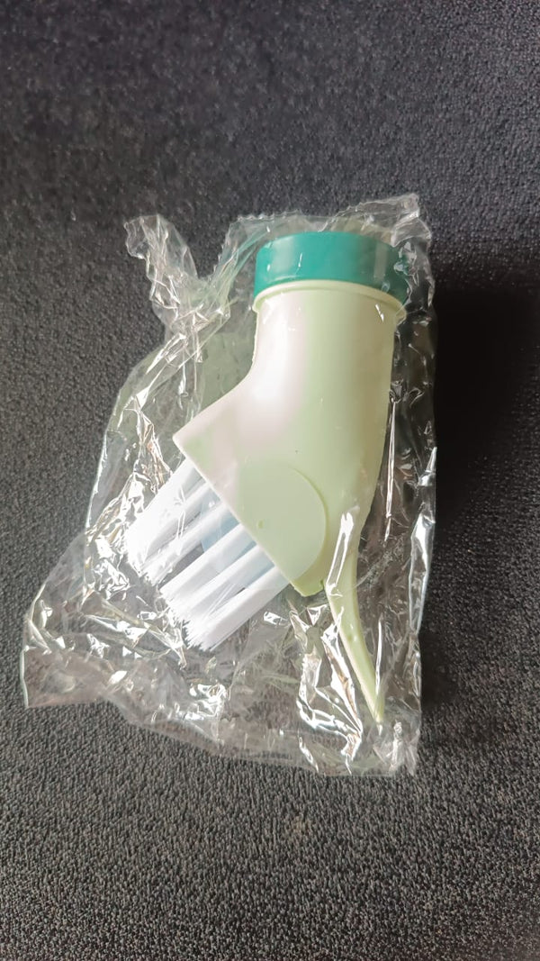 Multipurpose Bottle-Connectable Cleaning Brush with Built-In Scraper (1 Pc) - Image 2