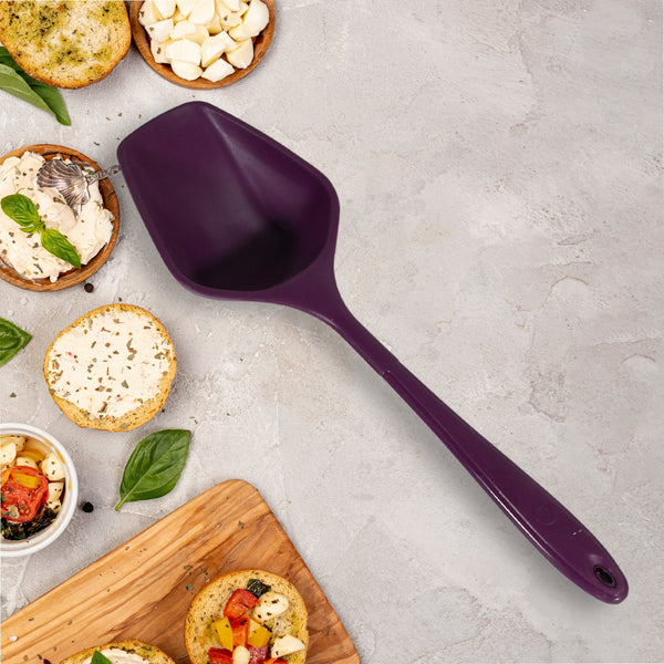 Multipurpose Silicone Spoon, Silicone Basting Spoon Non-Stick Kitchen Utensils Household Gadgets Heat-Resistant Non Stick Spoons Kitchen Cookware Items For Cooking and Baking (6 Pcs Set) - Image 3