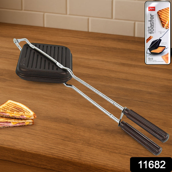 Apex Heavy Gauge Aluminium Grill Sandwich Toaster - Image 9