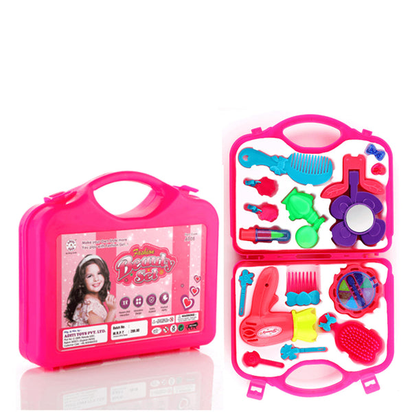Beauty Make up Set for Kids Girls with Fold-able Suitcase (Multicolour) - Image 3