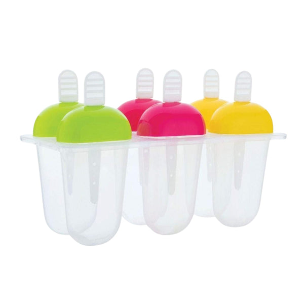 6 Pcs Multicolor Polypropylene Ice Mold, Kulfi Maker / Stick / Cream / Candy Color Assorted - Image 5