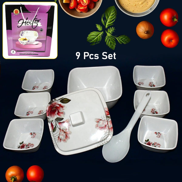 Hector High Quality Dinning Dinner / Pudding Set (9 Pcs set) - Image 4
