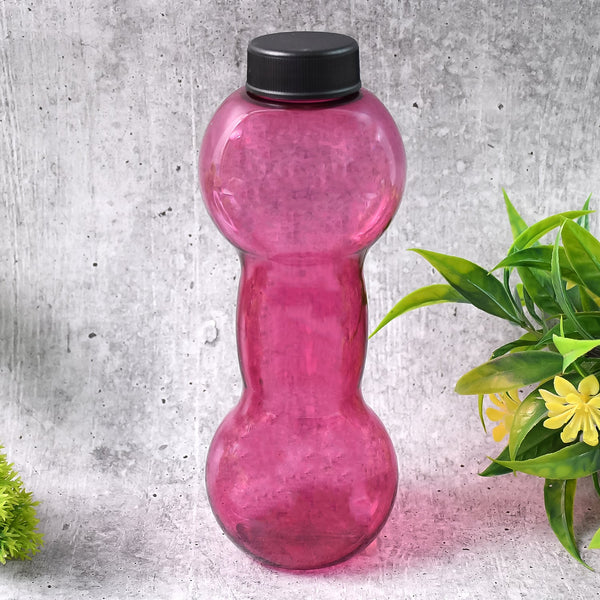 Unbreakable Plastic dumbbell Shape Water Bottle (550 ml / 1 Pc) - Image 4