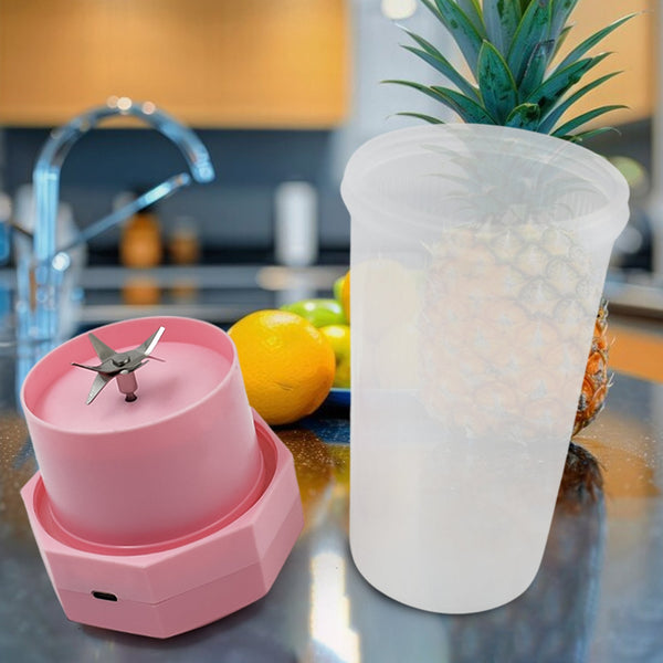 Portable Multifunctional Electric Juicer Cup, USB Juice Maker 6 blade (350 ML) - Image 5