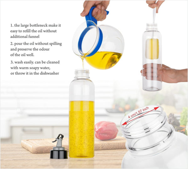 Oil Dispenser Transparent Plastic Oil Bottle | 1 Liter - Image 5