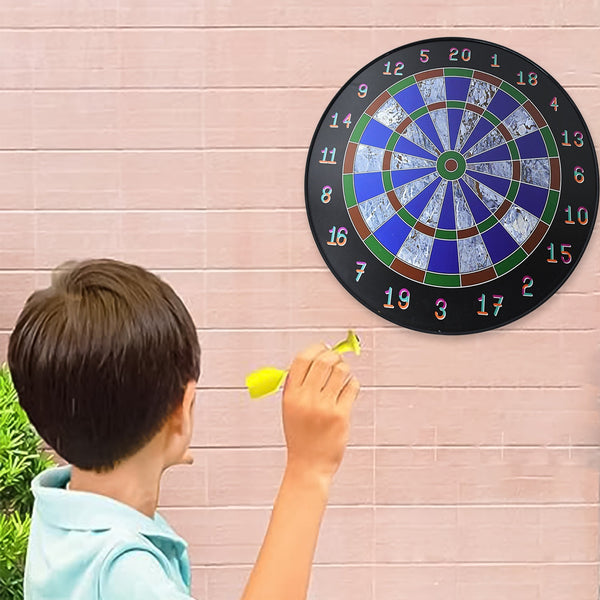 Magnetic Dart Board Game Set with 6 Soft-Tip Darts - Image 3