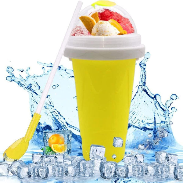 Smoothies Maker Cup, Magic Quick Frozen Smoothies Cup Cooling Cup Double Layer Squeeze Cup Slushy Maker (1 Pc) - Image 4