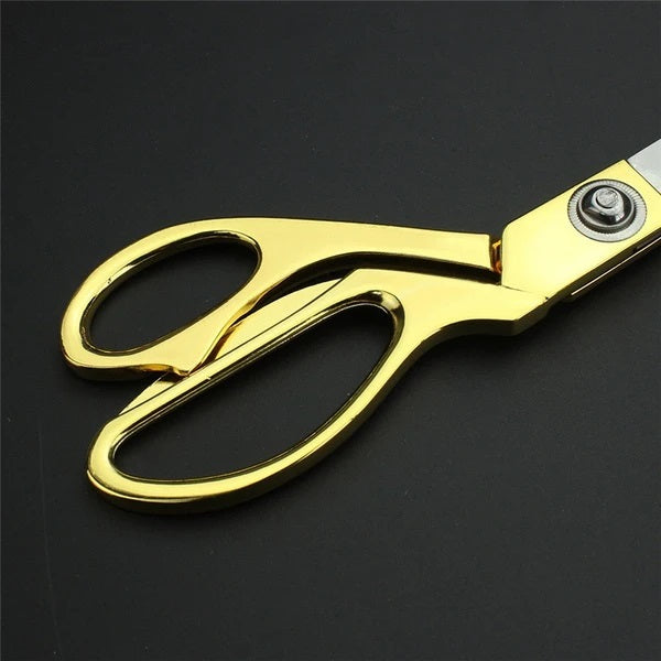 Stainless Steel Tailoring Scissor Sharp Cloth Cutting for Professionals (9.5inch) (Golden) - Image 4