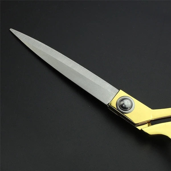 Stainless Steel Tailoring Scissor Sharp Cloth Cutting for Professionals (9.5inch) (Golden) - Image 3