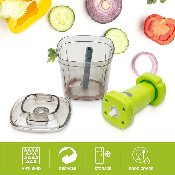 2in1 Press Vegetable Choppers for Kitchen (1100 ML) - Image 6
