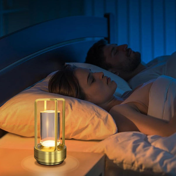 Crystal Lantern Lamp, Crystal Lantern Table Lamp, 3 Colors Rechargeable Cordless Led Lights for Restaurant / Bedroom Lights (1 Pc) - Image 6