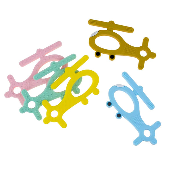 Silicone Helicopter Shape Teether for Baby (1 Pc / Mix Color) - Image 6