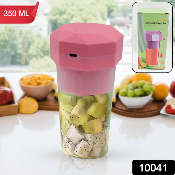 Portable Multifunctional Electric Juicer Cup, USB Juice Maker 6 blade (350 ML) - Image 7